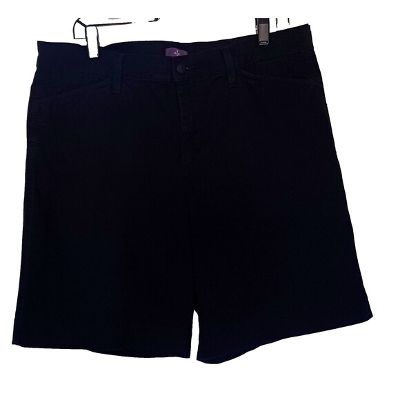 NYDJ Pants - NYDJ Lift Tuck Women's 14 Black Chino Shorts Stretch High Rise 5 Pocket